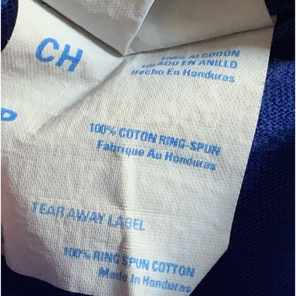 Port & Company Blob Fish Blowfish Ice Cream Cone Royal Blue Long Sleeve Shirt - Picture 5 of 5